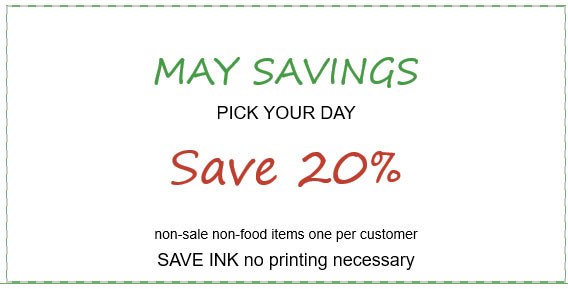 Save 20% coupon