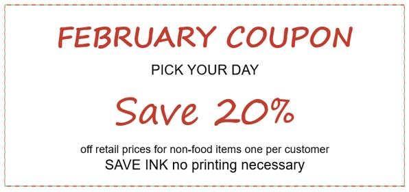 Save 20% coupon