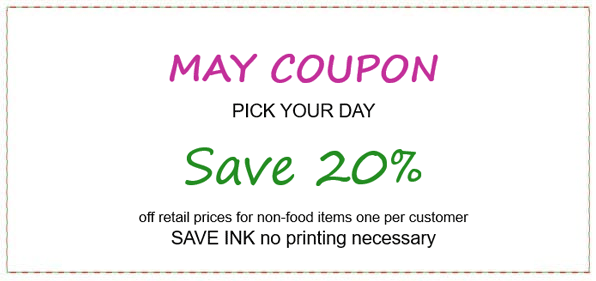 may25coupon We sell gift certificates, this is an image of one of them.